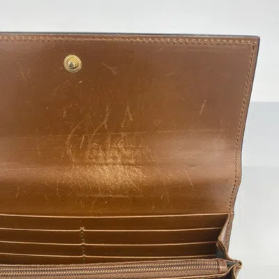 Pre-owned Gucci Brown Pvc Long Wallet (bi-fold) ()