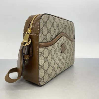 Pre-owned Gucci Brown Pvc Shoulder Bag ()
