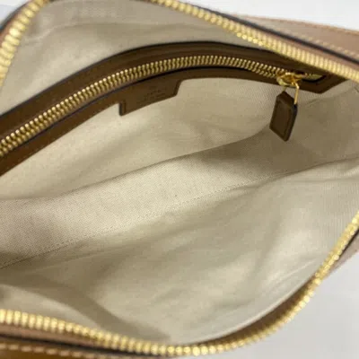 Pre-owned Gucci Brown Pvc Shoulder Bag ()