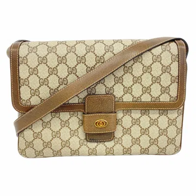 Pre-owned Gucci Brown Pvc Shoulder Bag ()