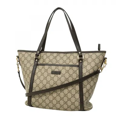 Pre-owned Gucci Brown Pvc Tote Bag ()