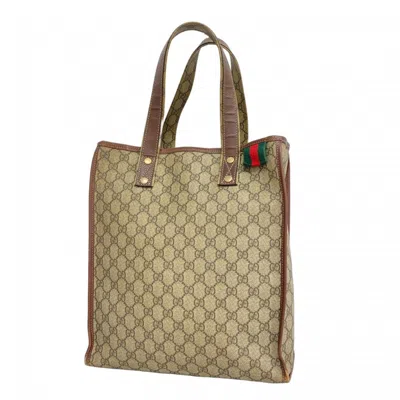 Pre-owned Gucci Brown Pvc Tote Bag ()