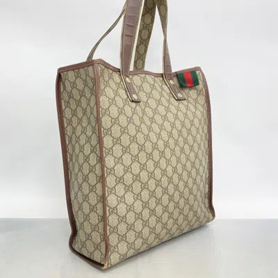 Pre-owned Gucci Brown Pvc Tote Bag ()