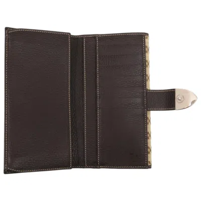 Pre-owned Gucci Diamante Brown Canvas Coin Purse/coin Case ()