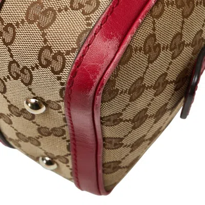 Pre-owned Gucci Gg Canvas Beige Pink Gg Canvas Handbag Shoulder Bag ()