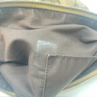 Pre-owned Gucci Gg Canvas Brown Gg Canvas Leather Shoulder Bag ()