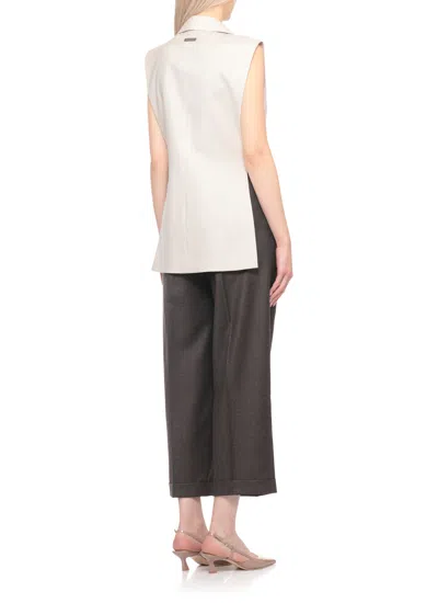 Peserico Wool Gilet In Red