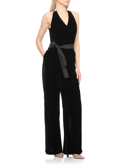 Peserico Velvet Dress In Black