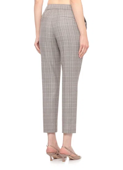 Peserico Trousers With Bright Light Point Details In Neutral