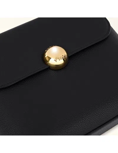 Furla Moonlight S Leather Handbag, Black In Black