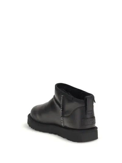 Ugg Classic Ultra Mini Black Boot In Black