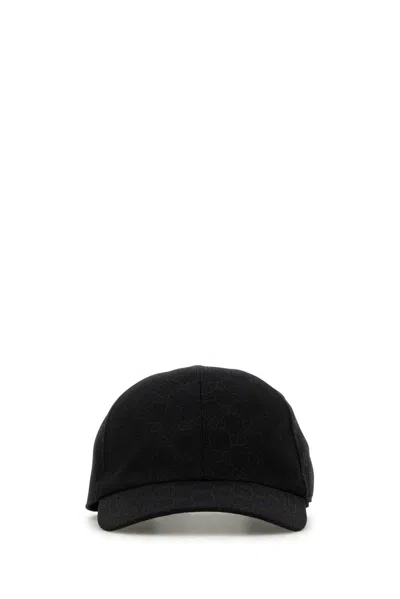 Gucci Gg Ripstop Baseball Cap In Black
