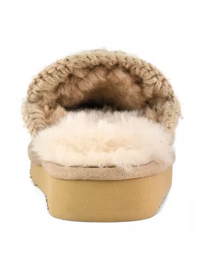 Mou Beige Eskimo Slipper In Brown