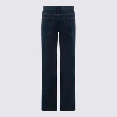 The Row Carlyl Mid-rise Straight-leg Jeans In Blue