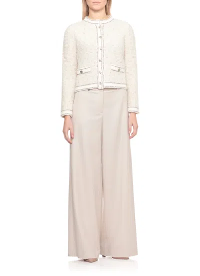 D Exterior Wool Sweater In White