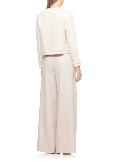 D Exterior Wool Sweater In White