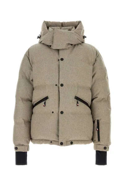 Moncler Grenoble Ski Jacket Krun With Hood In Neutral