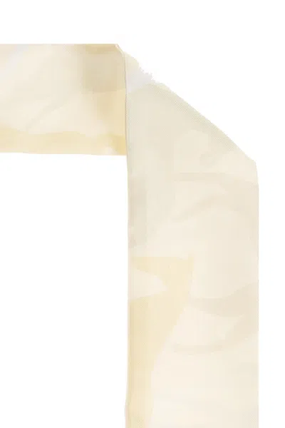 Jil Sander Silk Scarf In Neutral