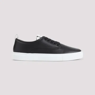 Givenchy New City Leather Low Sneakers Shoes In Black