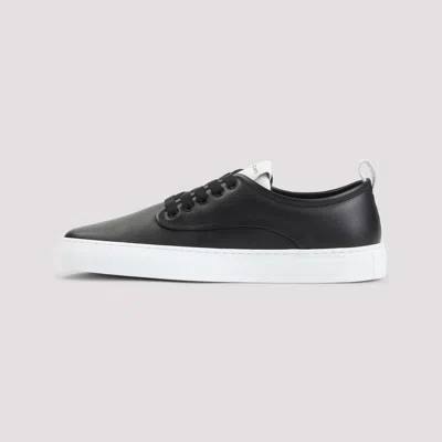 Givenchy New City Leather Low Sneakers Shoes In Black