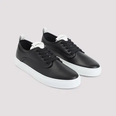 Givenchy New City Leather Low Sneakers Shoes In Black