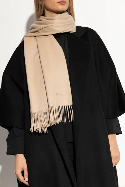 Max Mara Cashmere Shawl Baci In Sand