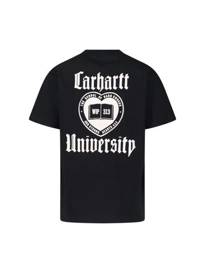 Carhartt S/s Schooling T-shirt In Black