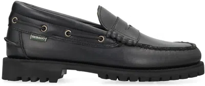 Sebago Acadia Loafers In Leather In Black