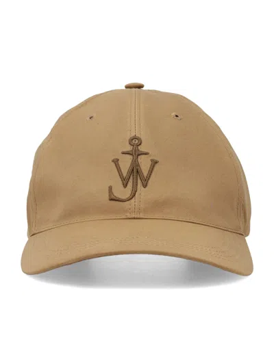Jw Anderson Waxed Cotton Cap In Sand
