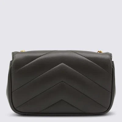 Saint Laurent Urban Grey Leather Mini Bag In Black