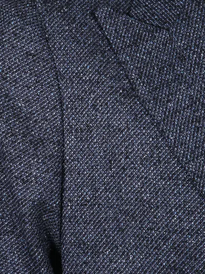 Tagliatore Double-breasted Jacket Notched Lapels In Blue