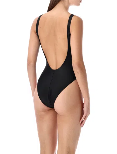 Adidas Originals Adicolor 3-stripes Swimsuit In Black