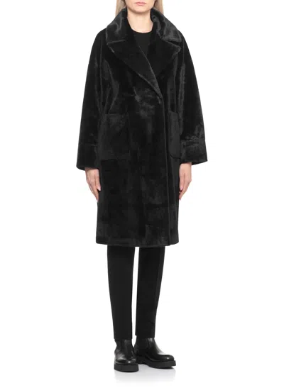 Betta Corradi Mimi Faux-fur Coat In Black