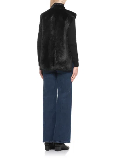 Betta Corradi Syntetic Fur Vest In Black