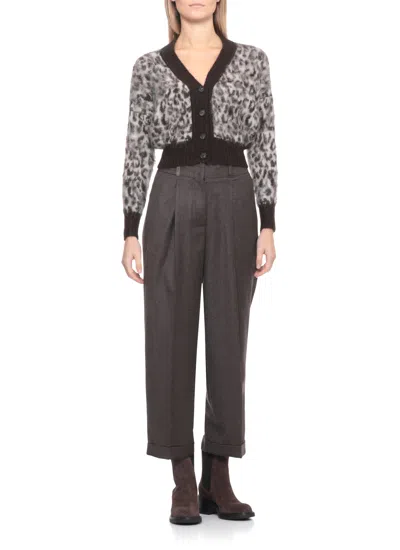 D Exterior Alpaca And Wool Fastening In Gray