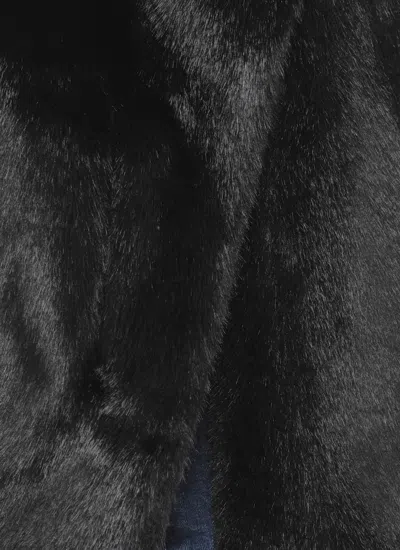 Betta Corradi Syntetic Fur Vest In Black