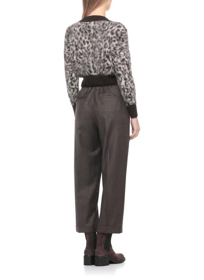 D Exterior Alpaca And Wool Fastening In Gray