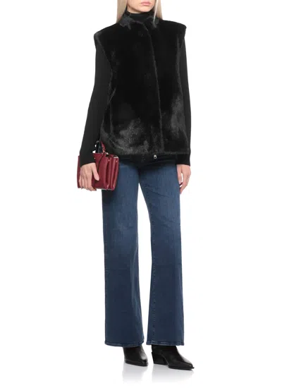 Betta Corradi Syntetic Fur Vest In Black