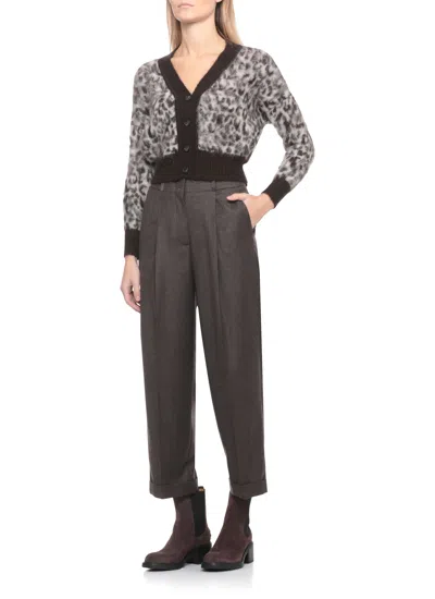 D Exterior Alpaca And Wool Fastening In Gray