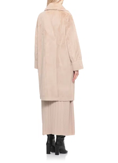 Betta Corradi Faux Fur Coat In Neutral