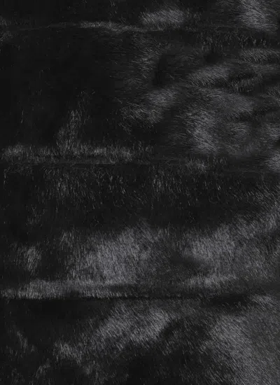 Betta Corradi Synthetic Fur Jacket In Black