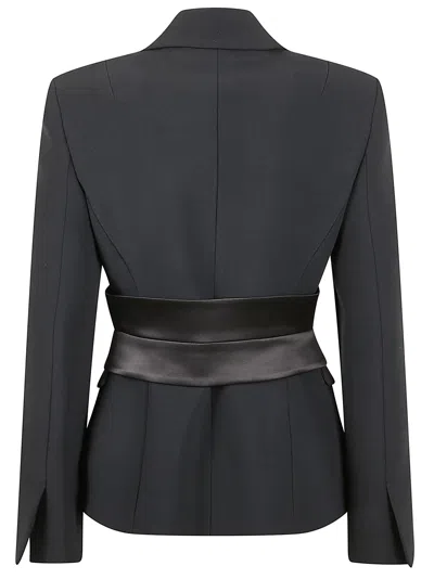 Ermanno Scervino Short Blazer With Lapel Collar In Black