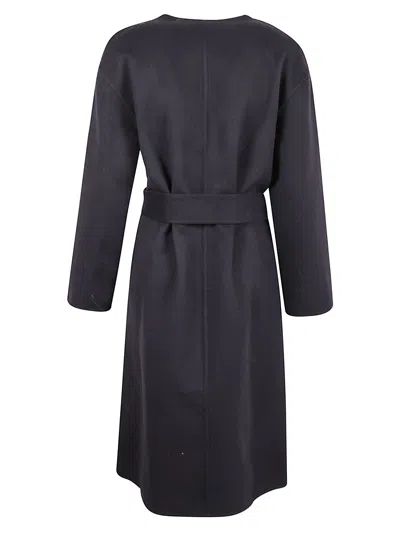Fabiana Filippi Double Wool Coat In Black