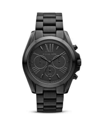 Shop Michael Kors Bradshaw Chronograph Watch, 43mm In Black