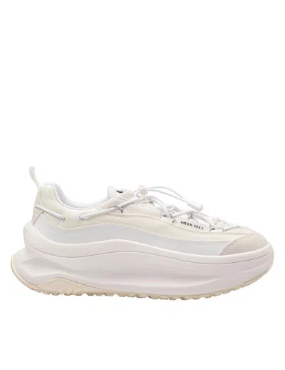 Moon Boot Sneakers Moon247 In Pelle E Tessuto Colore Bianco In White