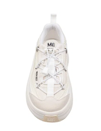 Moon Boot Sneakers Moon247 In Pelle E Tessuto Colore Bianco In White