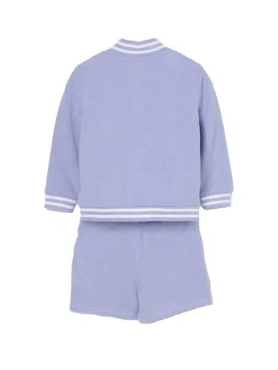 Polo Ralph Lauren Jersey Set With Bermuda Shorts In Blue