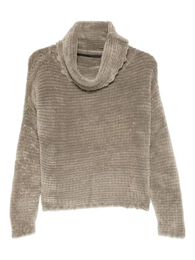 Rrd - Roberto Ricci Design Cinematt Turtleneck Wom Knit87 In Brown