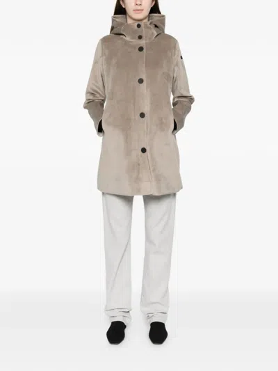 Rrd - Roberto Ricci Design Velour Neo Parka Wom Jkt In Neutral