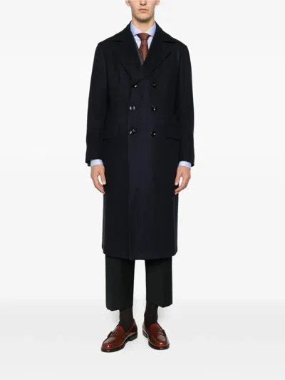 Kiton Coat In Brown